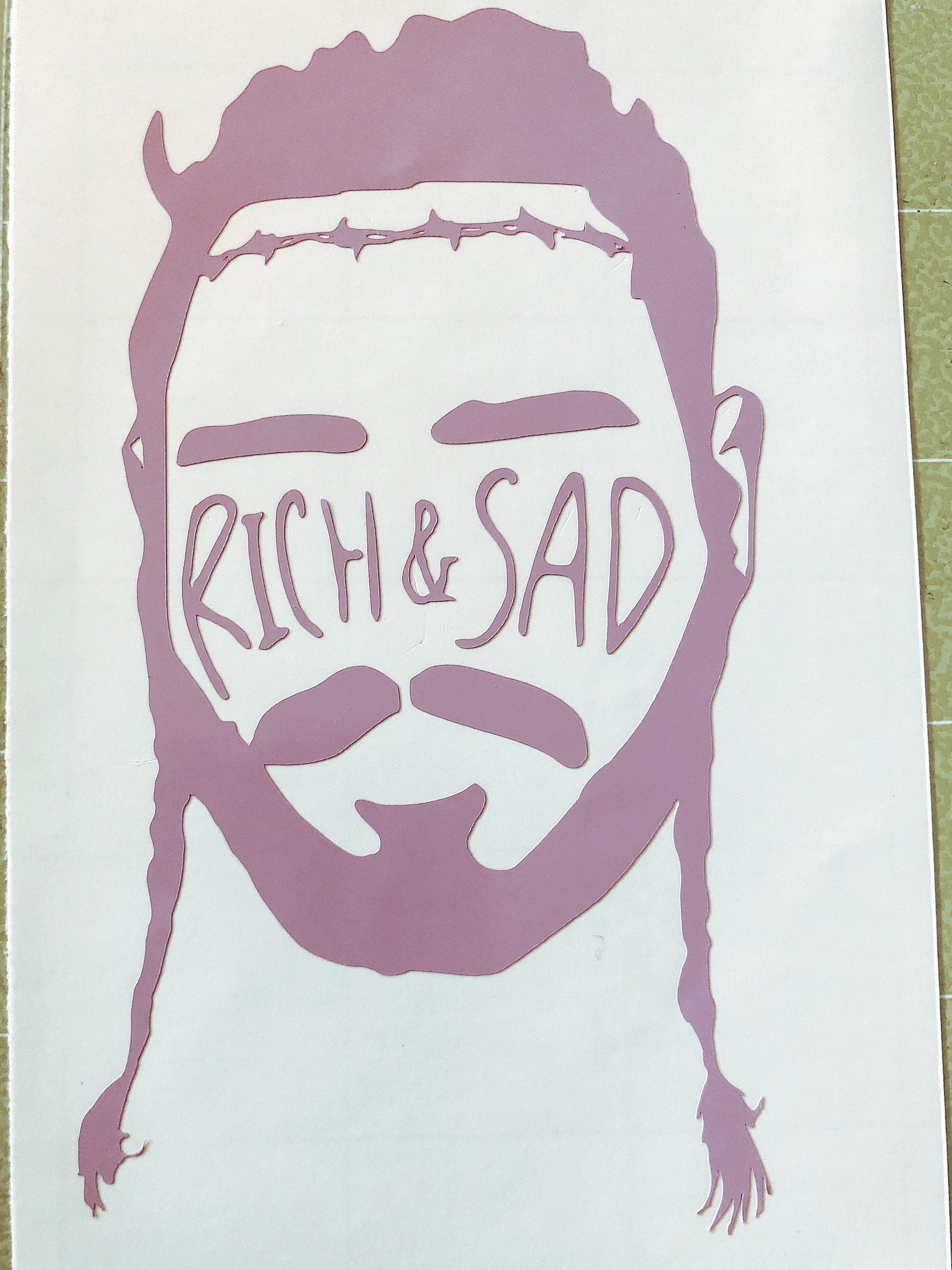 Post Malone Decal Etsy