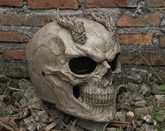 Gothic Bone Skull Skeleton Motorcycle Helmet Custom DOT and ECE Approved