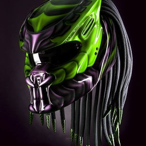Green Ninja Motorcycle Helmet Custom DOT & ECE Approved