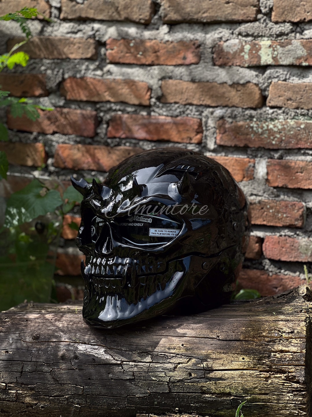 Darth Maul Skull Black Series Motorcycle Helmet Custom DOT and ECE