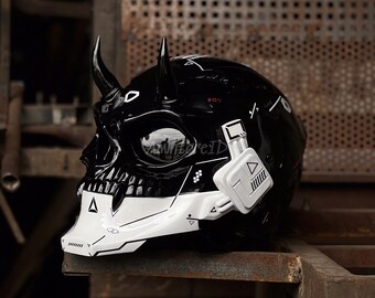 サイバーパンク バイクヘルメット カスタム | サイバーパンク マスク