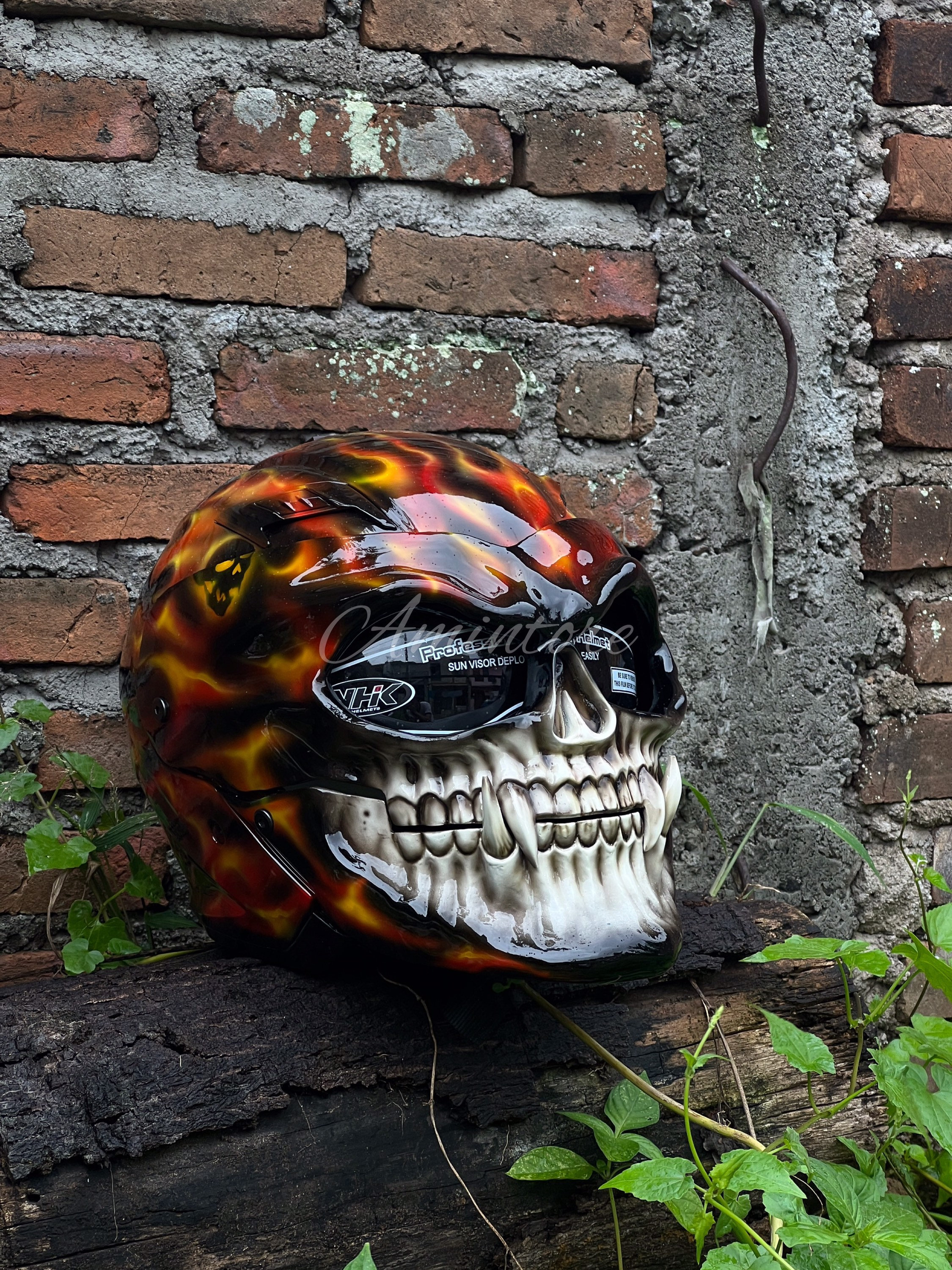 とち‼️ スカルデザイン ヘルメット 楽天市場】スカルヘルメット DEVIL2(デビル2) ]完全限定生産