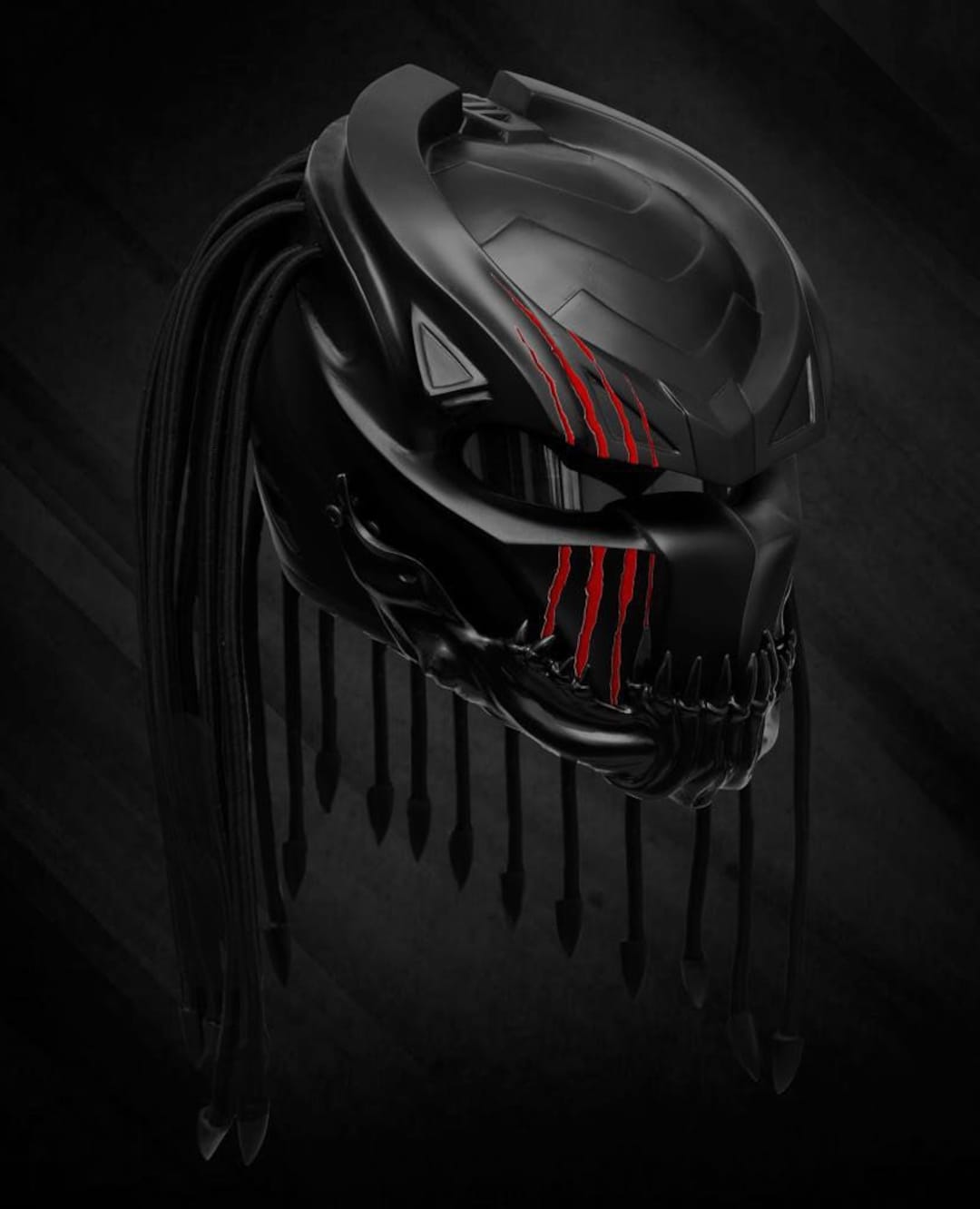 Berserker Predator Scratch Motorcycle Helmet Custom DOT and ECE Approved 