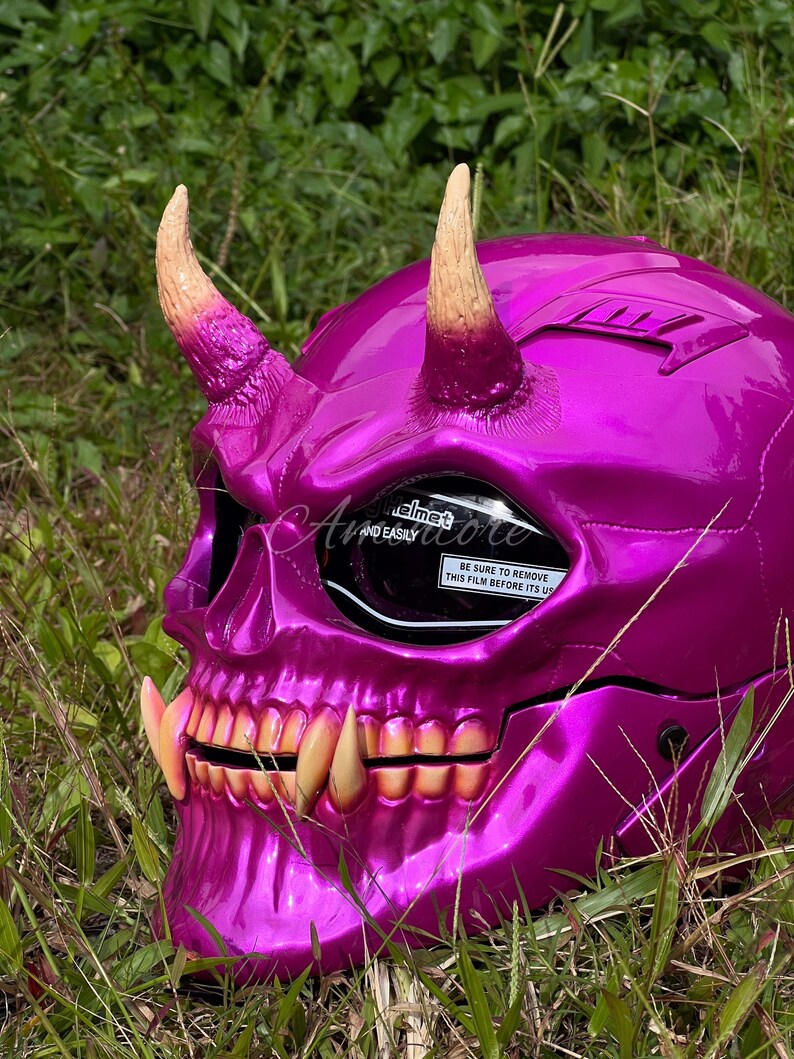 The Cute Skull Motorcycle Helmet Custom DOT and ECE Approved Etsy