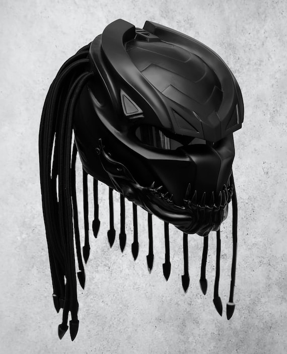 Berserker Predator Black Matte Motorcycle Helmet Custom DOT and