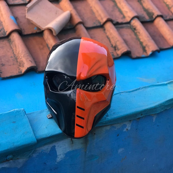 Deathstroke Style A Motorcycle Helmet Custom DOT and ECE Approved (Glossy color)