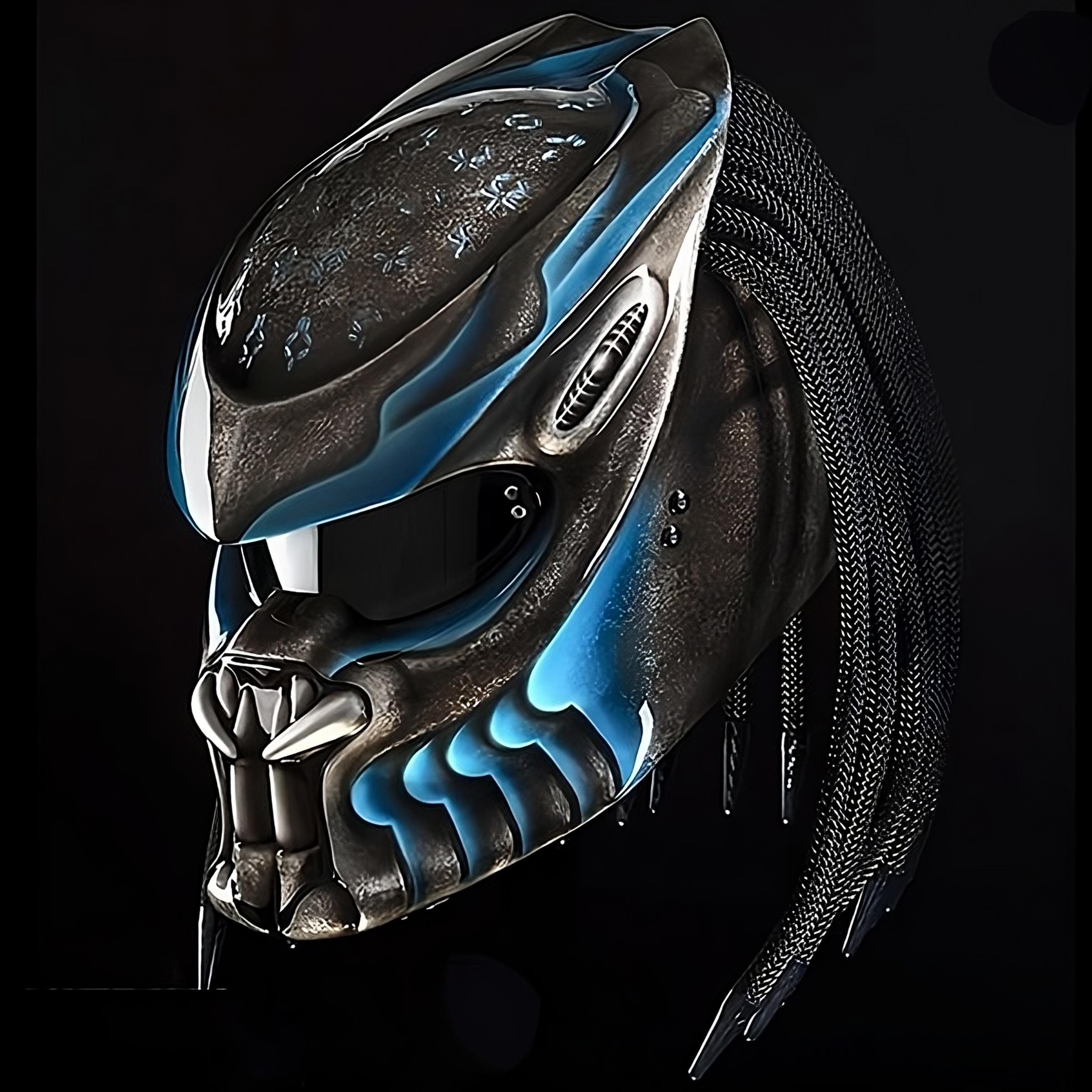 ブルースカイ プレデター バイクヘルメット カスタム DOT & ECE