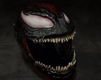 ヴェノム カーネイジ シンビオート バイクヘルメット カスタム DOT