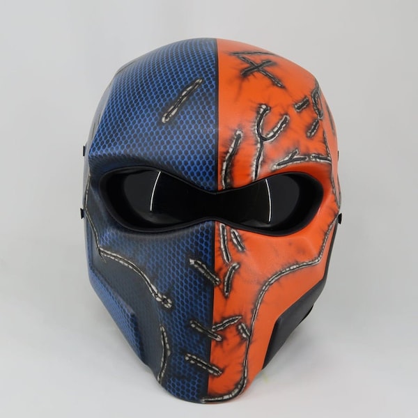 Deathstroke Style C Motorcycle Helmet Custom DOT and ECE Approved