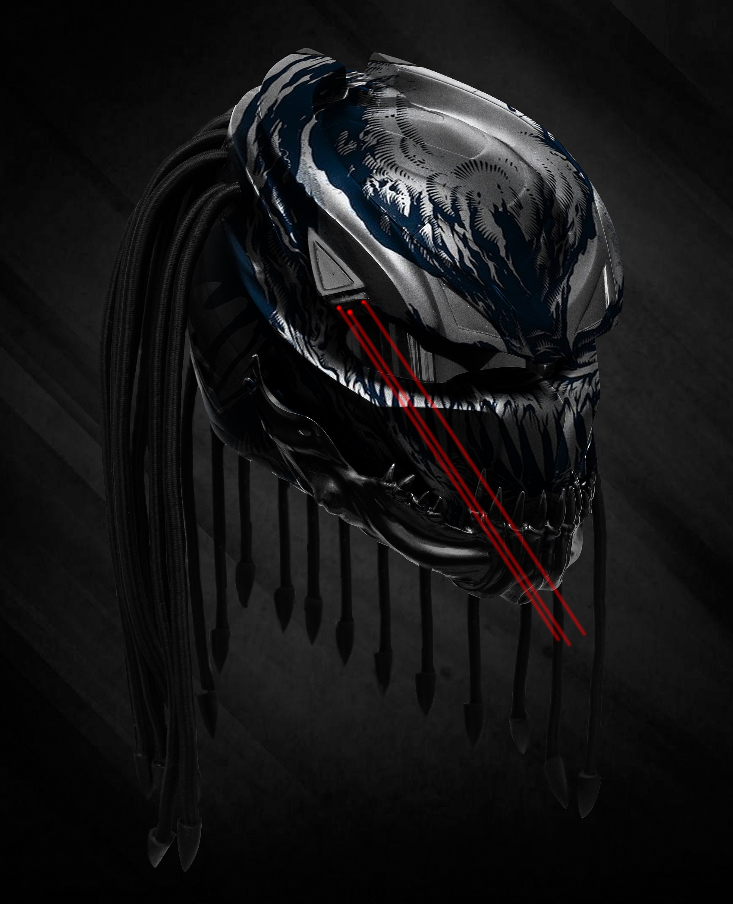 Berserker Predator Venom Motorcycle Helmet Custom DOT and ECE