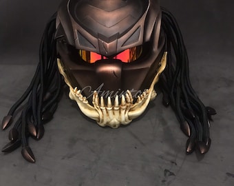 バーサーカー プレデター バイクヘルメット カスタム DOT および ECE