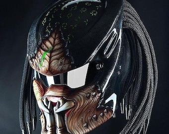 プレデター風 コスプレヘルメット SALE！プレデターヘルメット PREDATOR HELMET レッドビーム LED
