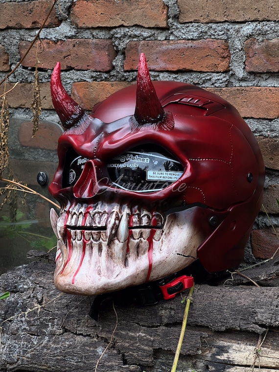 back 4 blood motorcycle helmet The Blood Cry Skull Motorcycle Helmet Custom DOT and ECE Approved