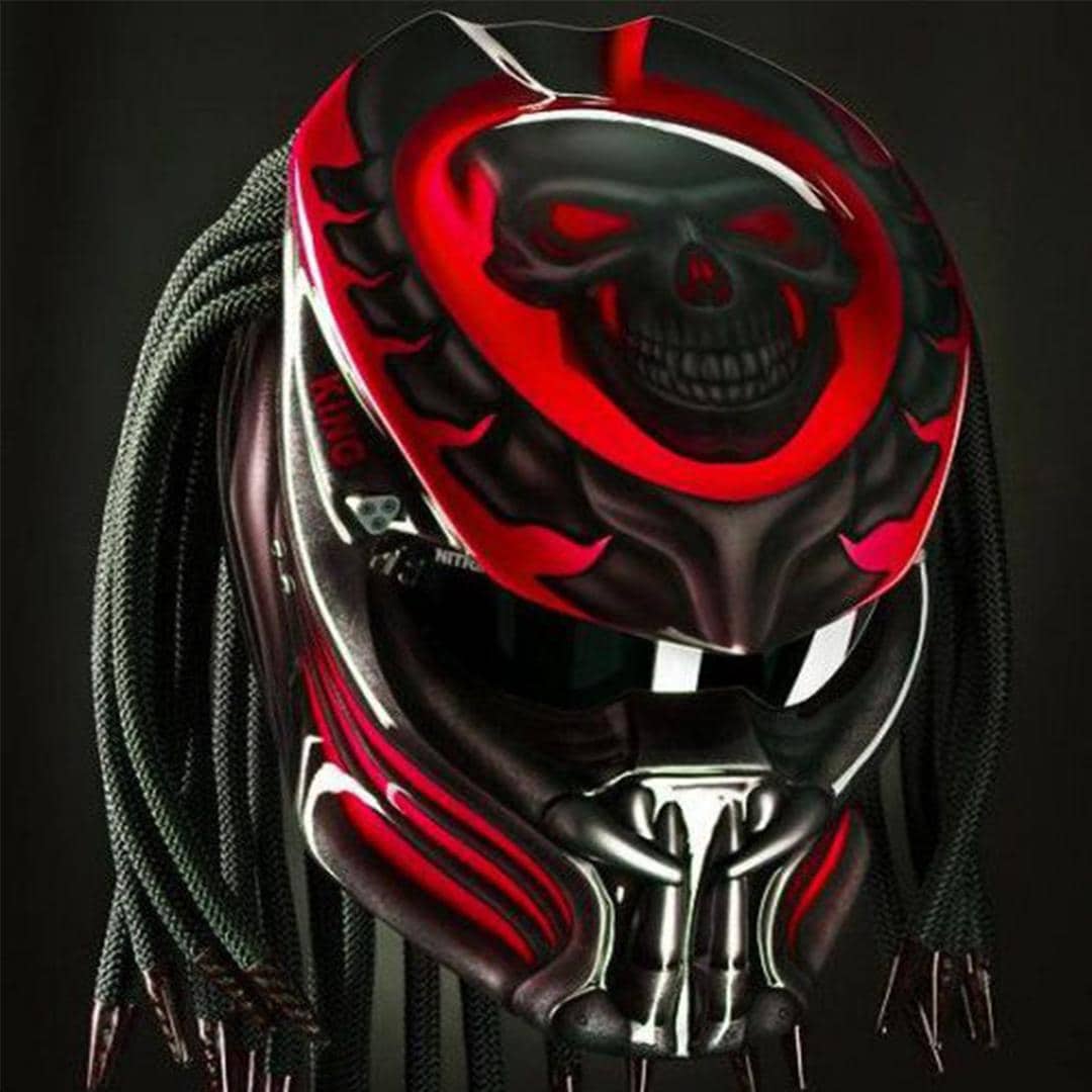 cheapest mips helmet motorcycle ILM Full Face MIPS Motorcycle Helmet Model 129M DeadlyWar Orange / XX-Large