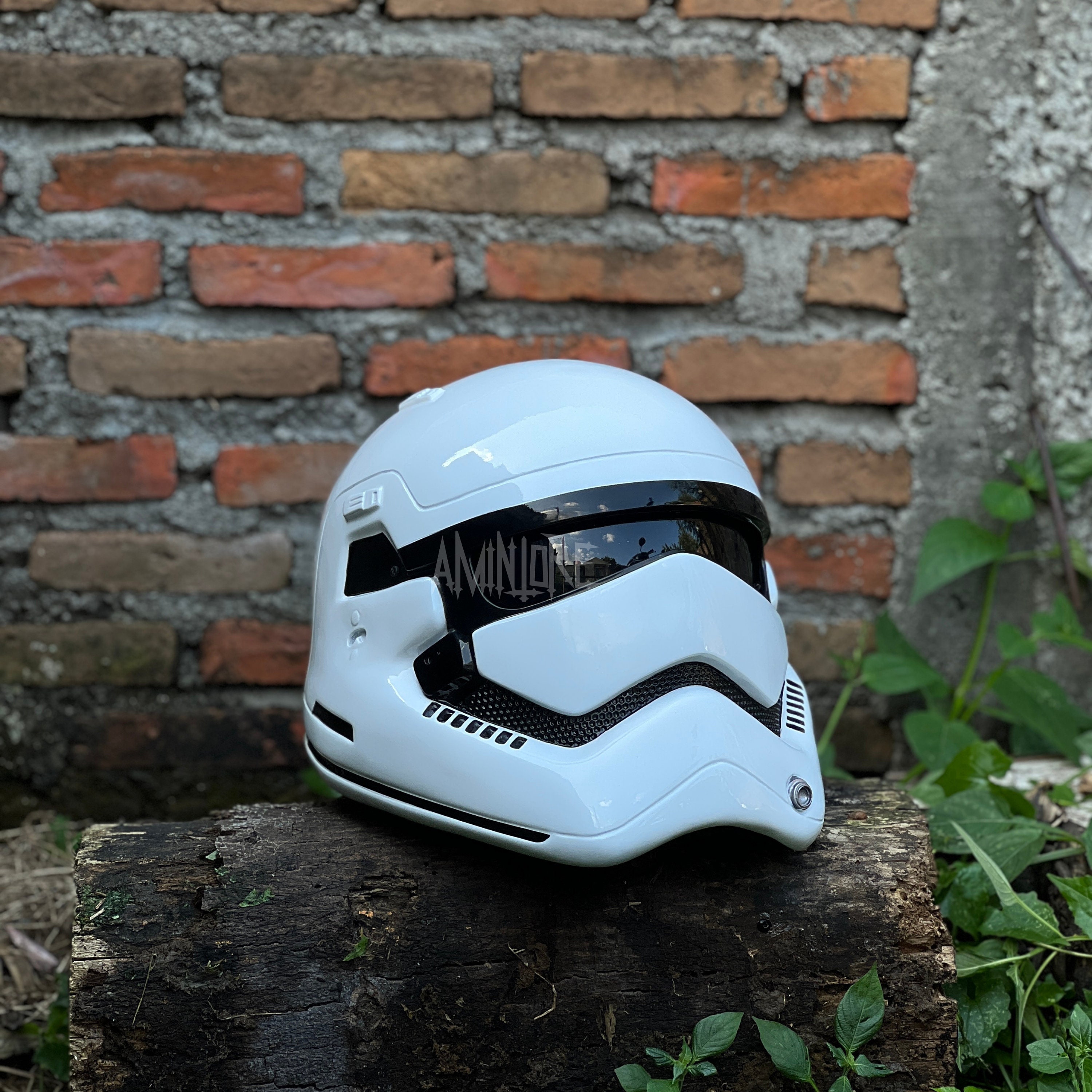 スターウォーズ ストームトルーパー バイクヘルメット カスタム スターウォーズ ストームトルーパー バイクヘルメット カスタム
