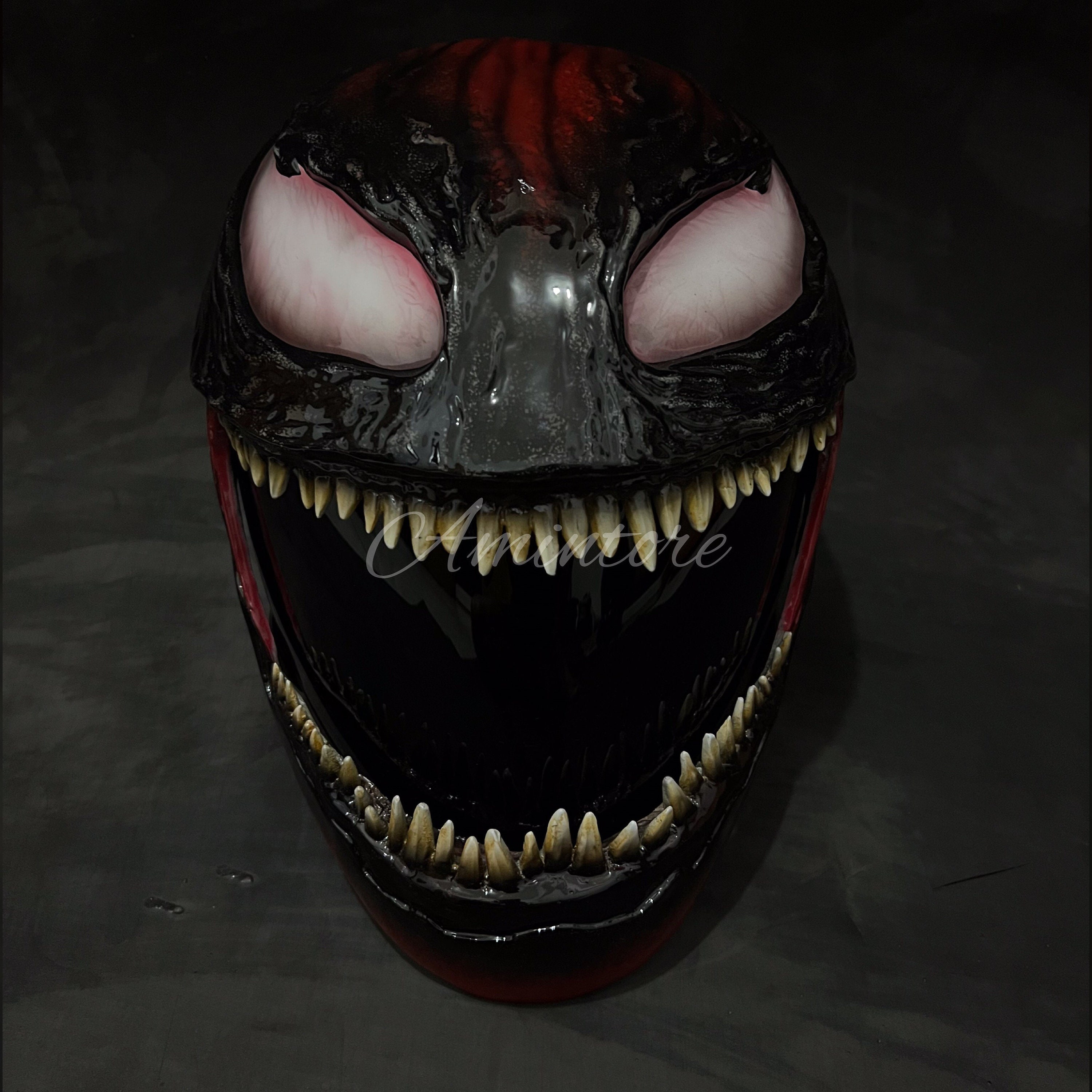 ヴェノム カーネイジ シンビオート バイクヘルメット カスタム DOT