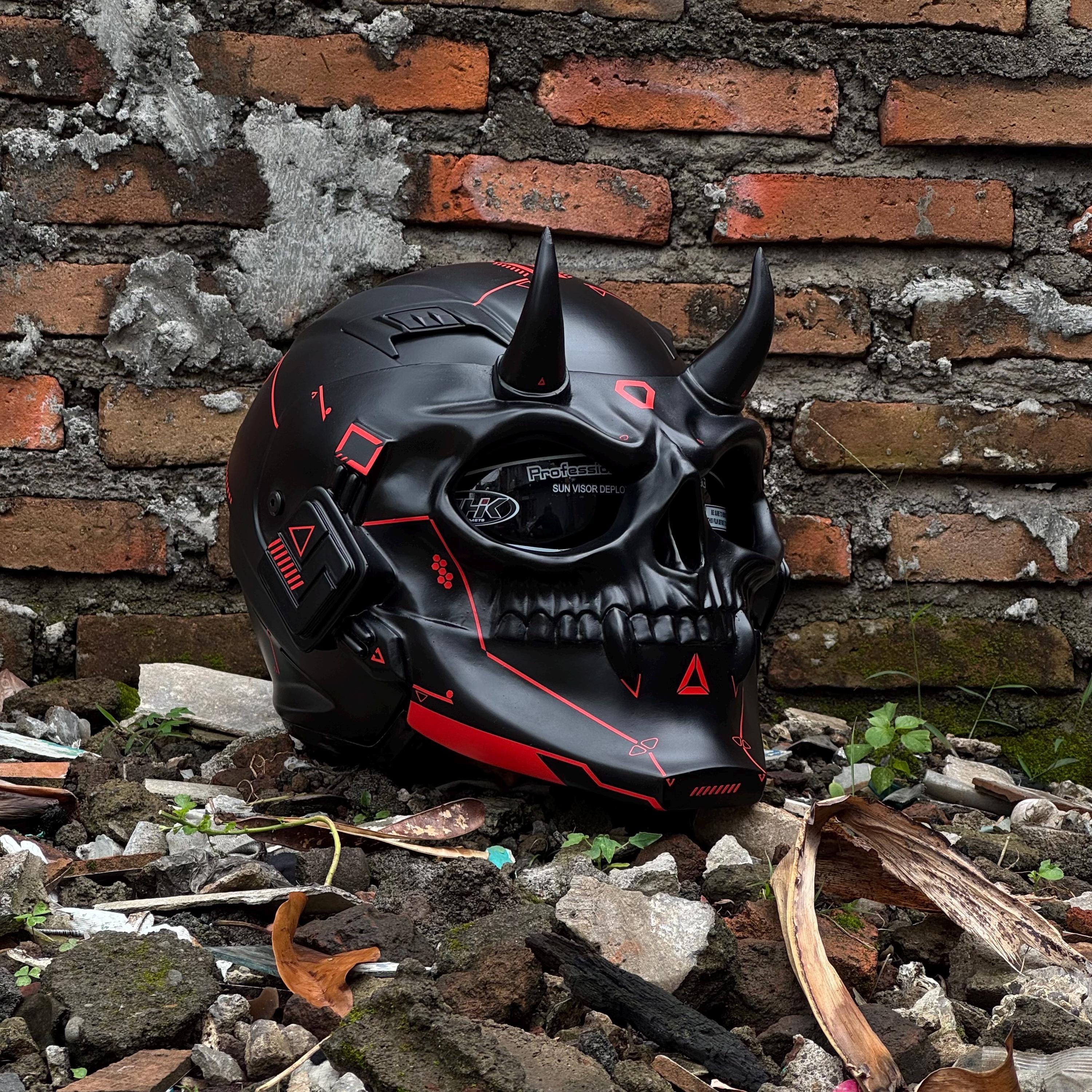 fiber optic motorcycle helmet mohawk 3T-SISTER Wig Adhesive Mohawk for Bicycle Ski Snowboard Helmet Hair Skinhead Costumes Cosplay Wig Rainbow Color (Helmet not Included) (black and red) Custom Fenwick FS80C 8 SUPER73 Weight:3/4 oz. Not the helmet for