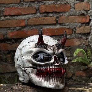 Balanar Skull Motorcycle Helmet Custom DOT and ECE Approved