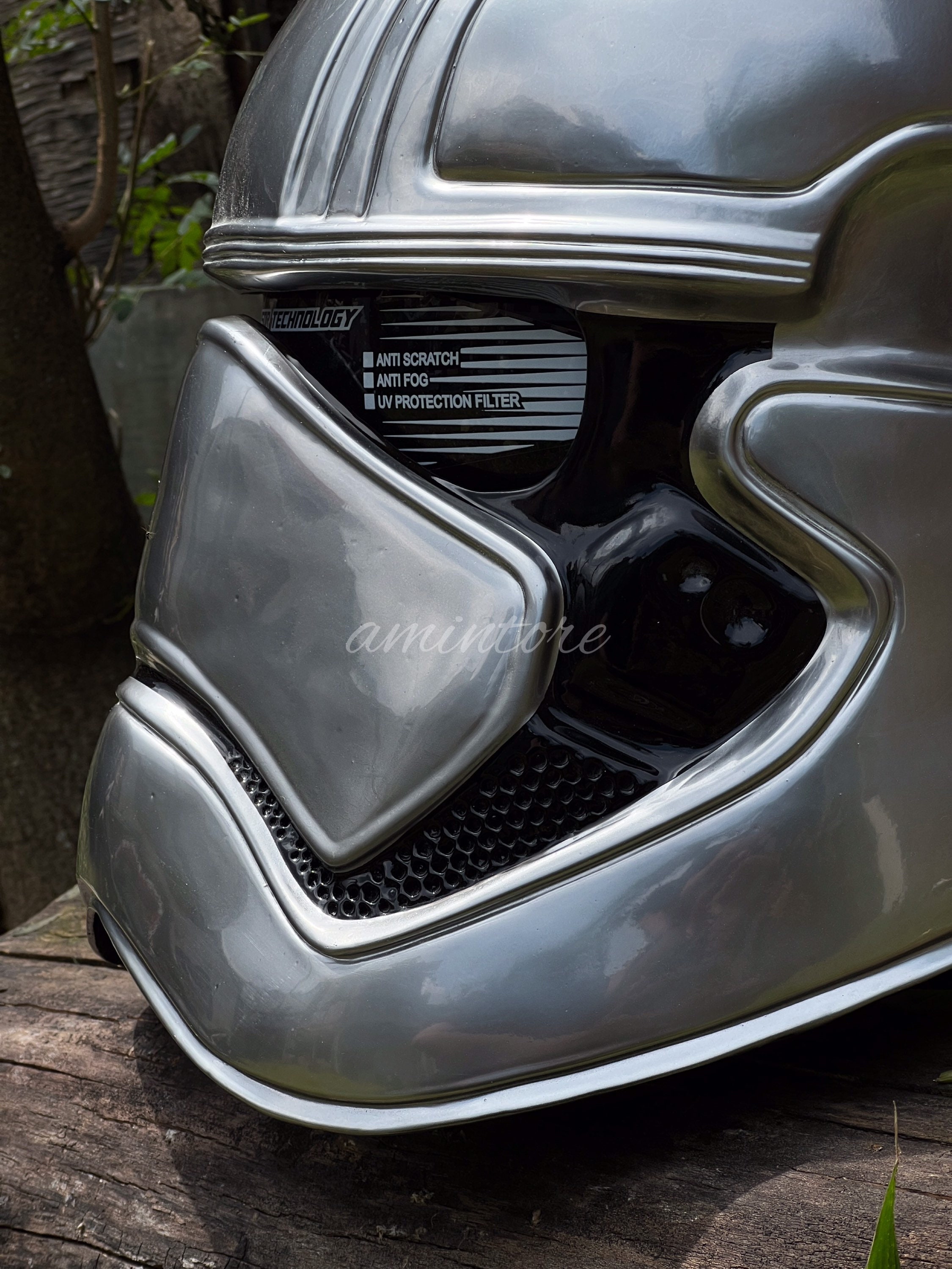 スターウォーズ キャプテンファズマ バイクヘルメット カスタム DOT