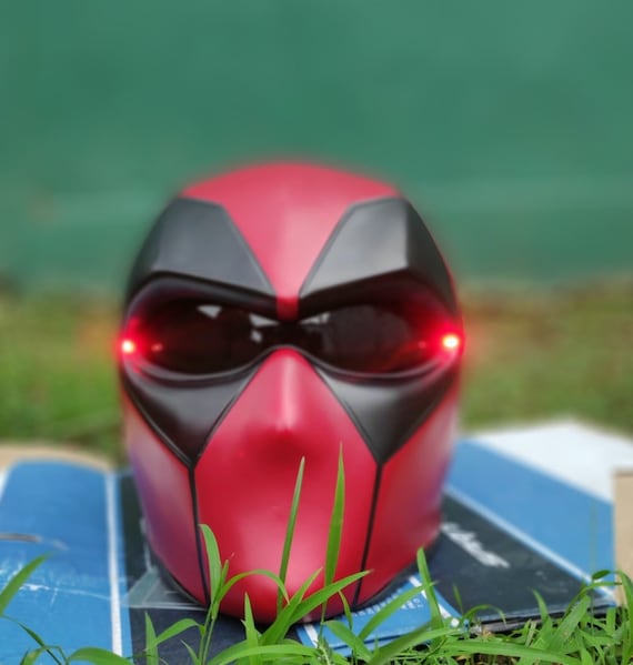 dot certified deadpool motorcycle helmet BOSTON-DEADPOOL – EDGE® Deadpool Marvel Collaboration Full Face