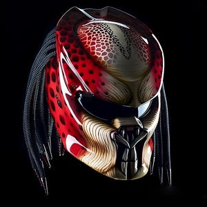 Skin Predator Motorcycle Helmet Custom DOT & ECE Approved