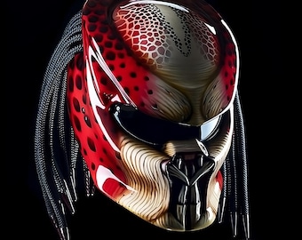 Skin Predator Motorcycle Helmet Custom DOT & ECE Approved