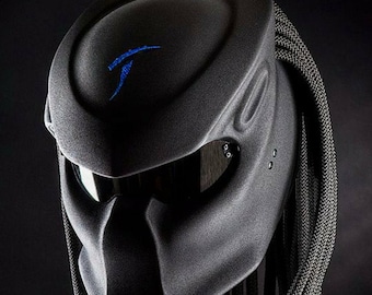 Blue Mark Predator Motorcycle Helmet Custom DOT & ECE Approved