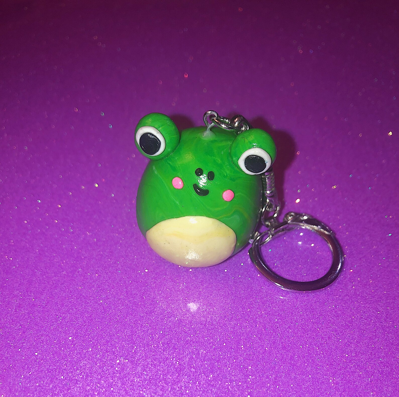 Squishmallow keychain wendy keychain frog keychain polymer Etsy
