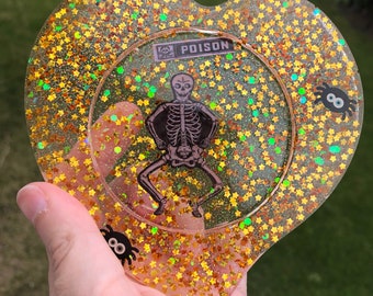 Spooky Season, Halloween Decorations, Resin Coaster, Drink Coaster, Witchy Decor, knick knacks, trinket dish