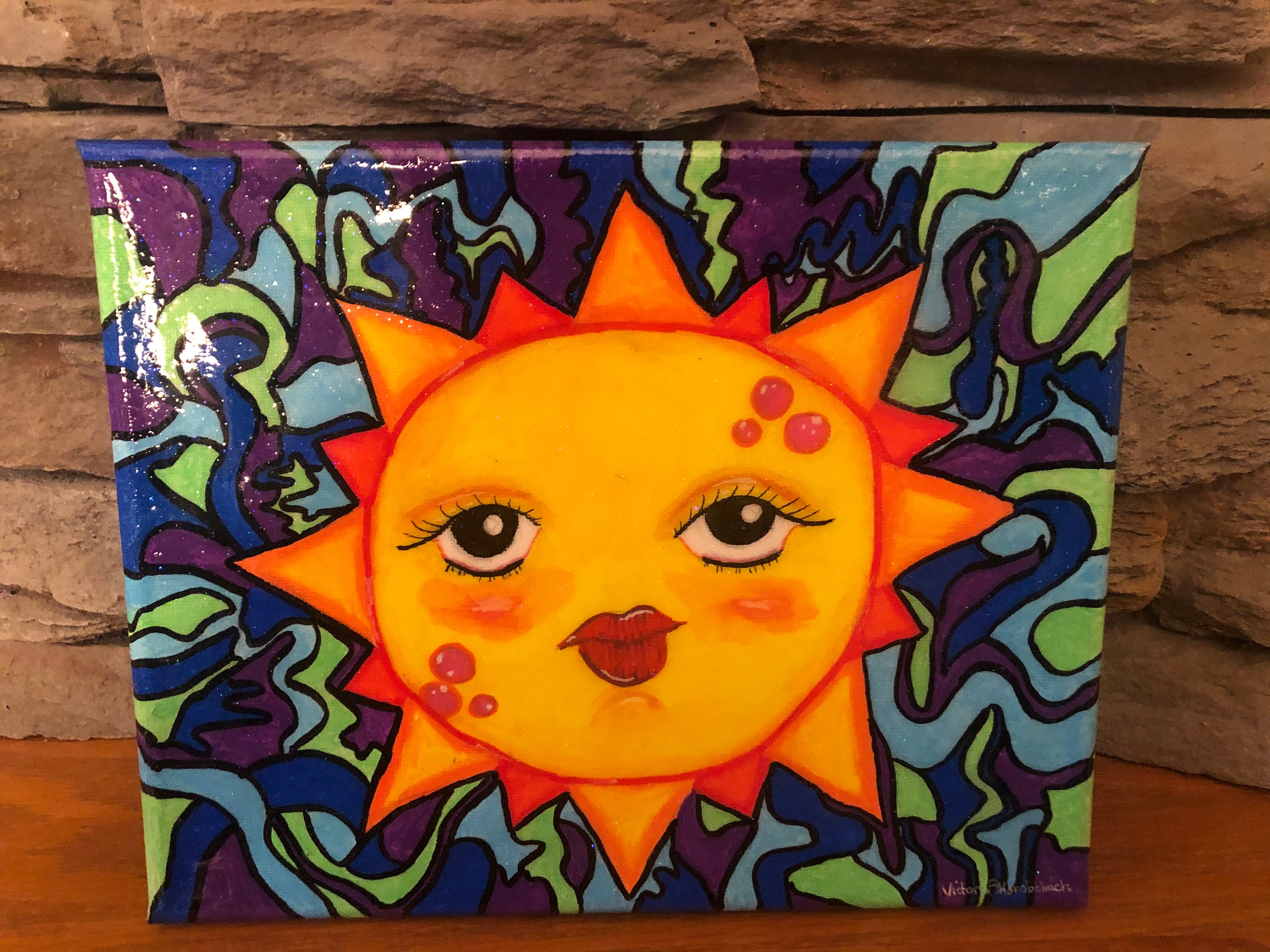 Trippy Painting trippy art hippie painting trippy decor | Etsy