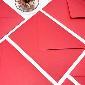 C5 Coral Red Envelopes | C6 Soft Red Stationery | A5 Wedding Invitations | Business Card Envelopes | 140 gsm Cardstock