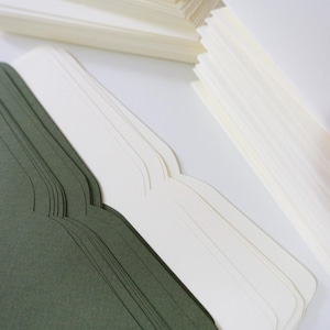 Premium Handcrafted White Matte Envelopes | 200 GSM Textured Paper | A7, C6, C7 Sizes | Set of 10 | Wedding Invitations image 9