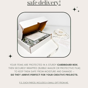 Premium Handcrafted White Matte Envelopes | 200 GSM Textured Paper | A7, C6, C7 Sizes | Set of 10 | Wedding Invitations image 6