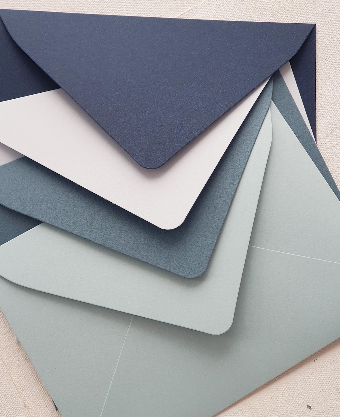 Handmade Blue Envelopes – Set of 10 | 120 GSM Premium Paper | Dusty ...