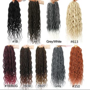 Synthetic  wavy Senegalese twist crochet hair
