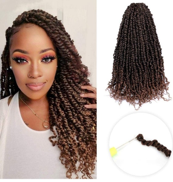 Spring Senegalese Twist Crochet Braids Curly End Crochet Hair