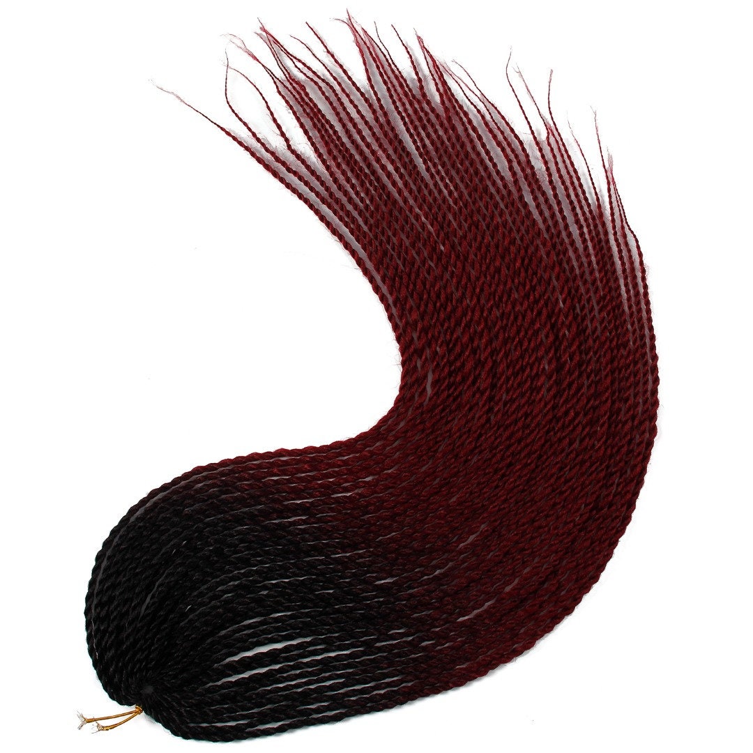 Pre-looped Senegalese Box-braid Hair Black 