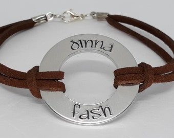 Dinna Fash Washer Bracelet - Hand Stamped