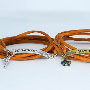 Browncoat Wrap Bracelet - Hand Stamped