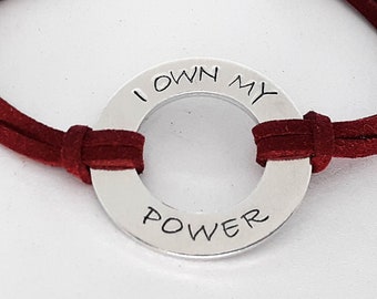 I Own My Power Washer Bracelet - Hand Stamped