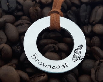 Browncoat Washer Necklace - Hand Stamped
