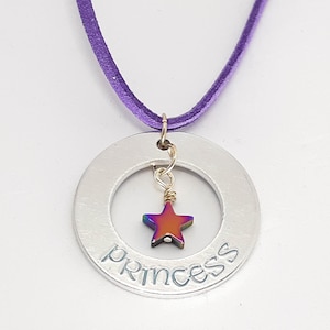 Princess Necklace - Glimmer - Hand Stamped