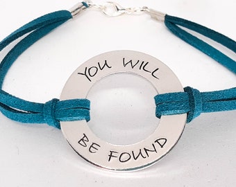 You Will Be Found Washer Bracelet - Hand Stamped