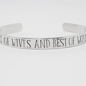 Best of Wives and Best of Women Cuff Bracelet - Hand Stamped