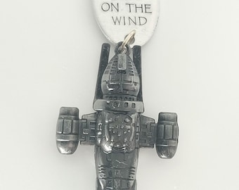 I'm a Leaf on the Wind Hand Stamped Deluxe Ornament