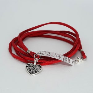 Fullmetal Wrap Bracelet - Hand Stamped