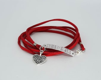 Fullmetal Wrap Bracelet - Hand Stamped