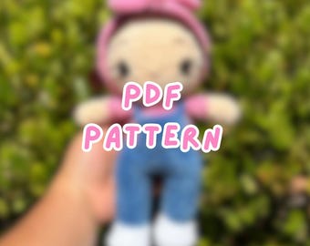 Crochet Ms. Rachel pattern, Ms. Rachel doll pattern, Ms. Rachel crochet pattern, Crochet learning doll pattern, crochet teacher doll pattern