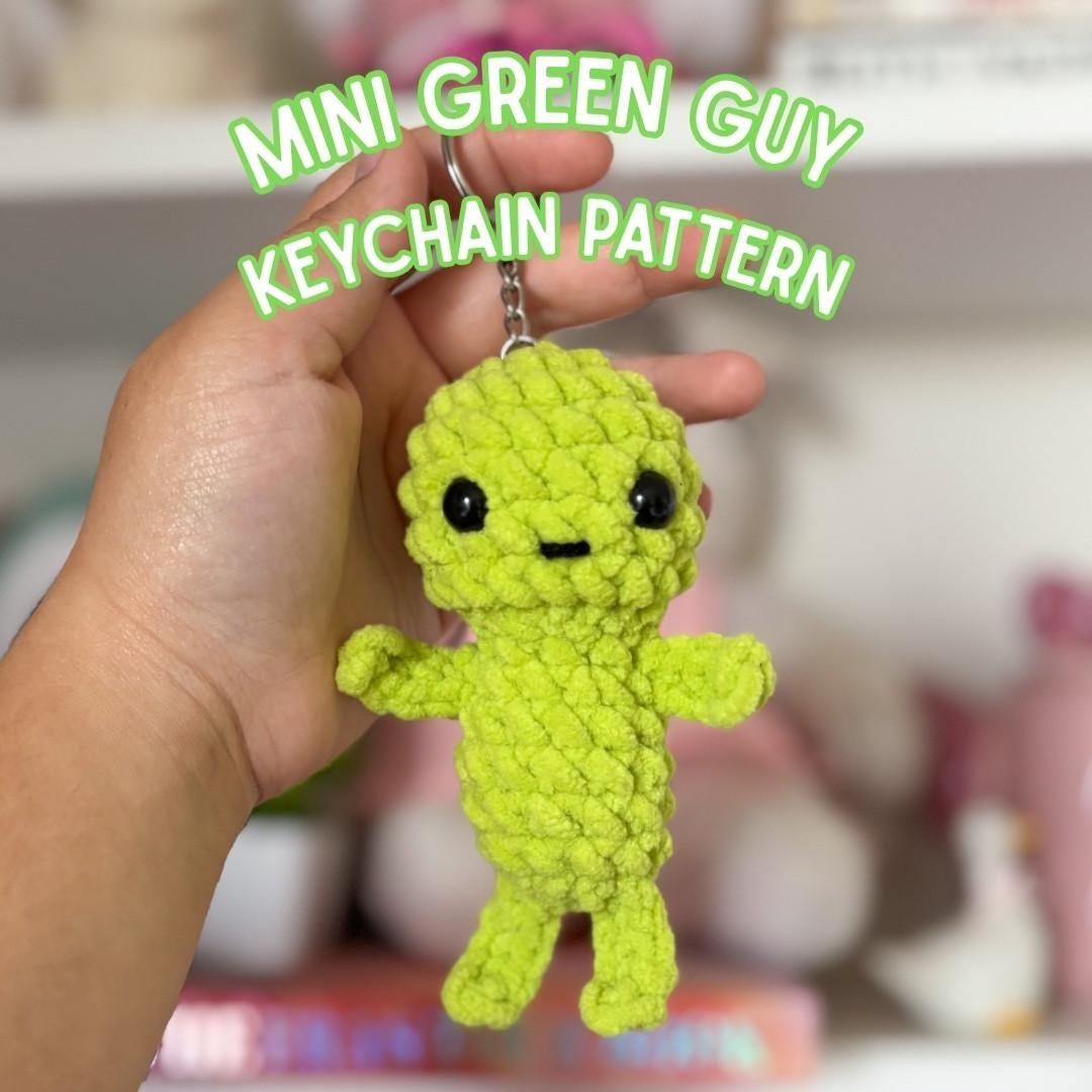 Little Green Guy Keychain - Etsy