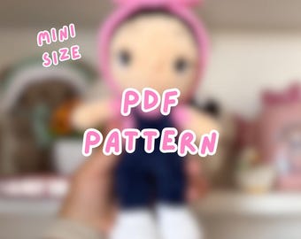 Patrón de Mini Sra. Rachel, patrón de muñeca Sra. Rachel, patrón de ganchillo Sra. Rachel, patrón de muñeca para aprender a tejer a ganchillo, patrón de muñeca para maestra de ganchillo